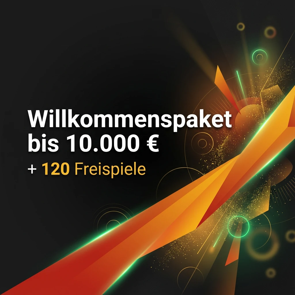 Willkommenspaket bis 10.000 € + 120 Freispiele